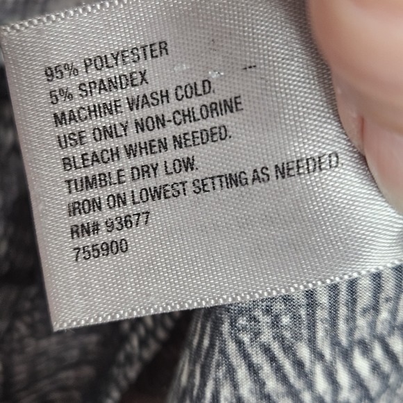 Worthington Women's Cowl Neck Silky Top Stretch Cinched Sides Large Dressy - Picture 5 of 5